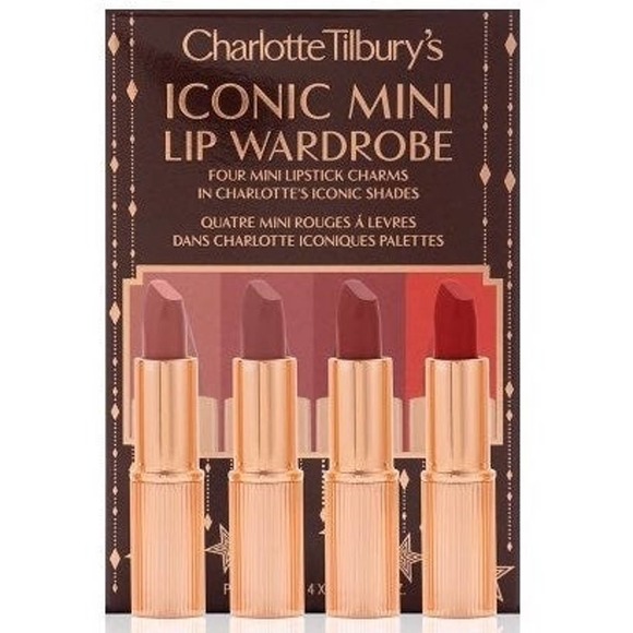 New! Charlotte Tilbury's Iconic Mini Lip Wardrobe 4 Lipsticks - Picture 5 of 13